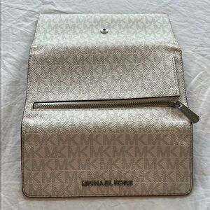 Michael Kors Silver Monogram Wallet